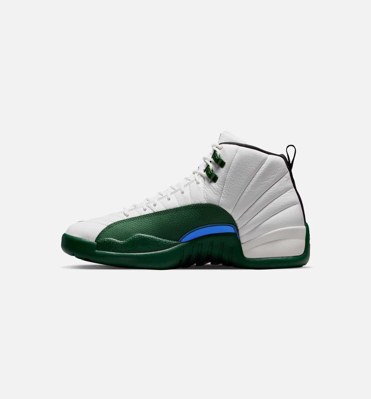 Air Jordan 12 Retro Idols Become Rivals Men's Sneakers - Summit White / Gorge Green / Fierce Purple