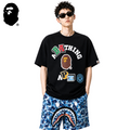 BAPE Multicolor College Ape Head Men's T-Shirt - Black