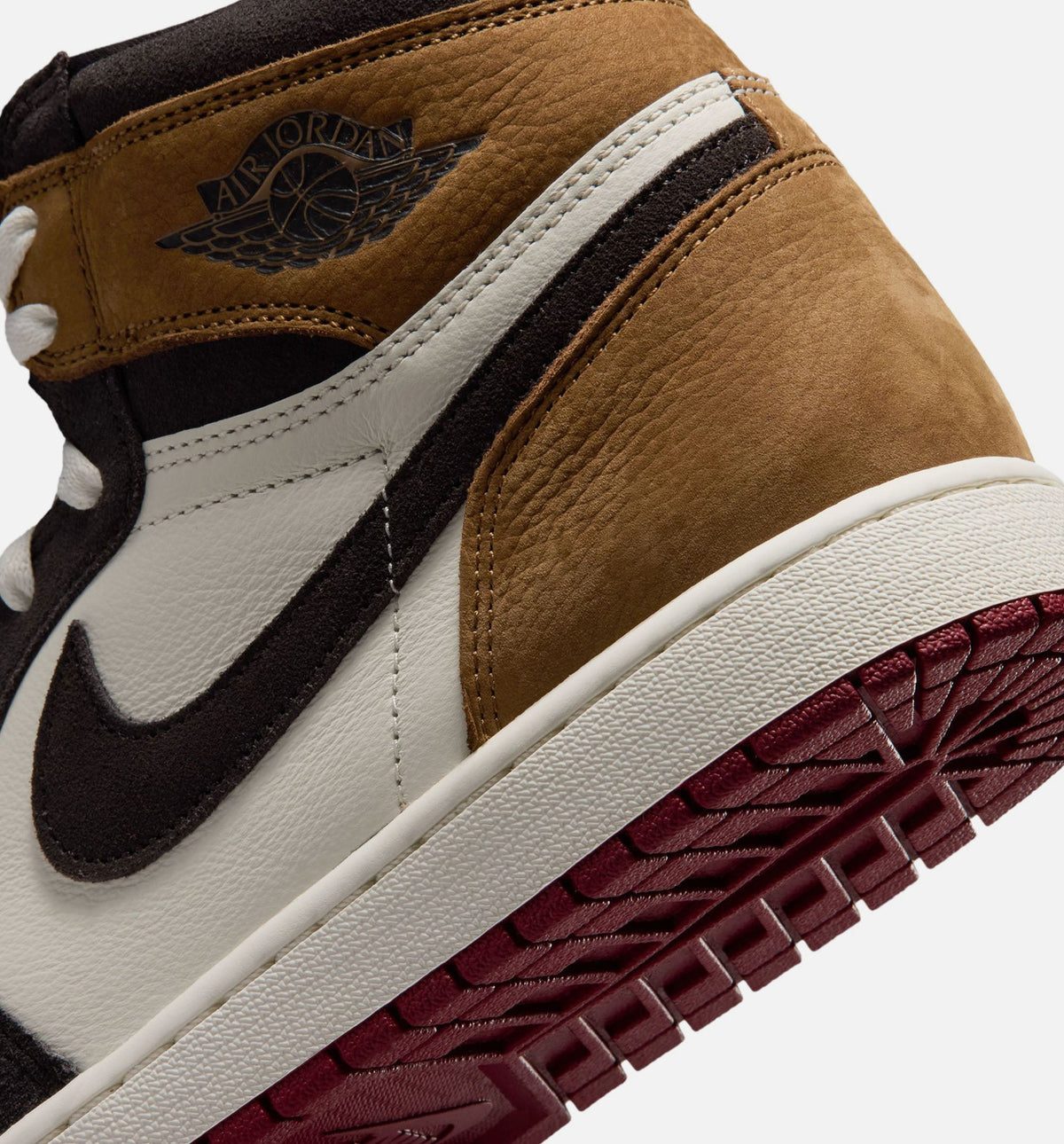 Air Jordan 1 Retro High OG Love Letter Men's Lifestyle Shoes - Shadow Brown / Team Red / Light British Tan