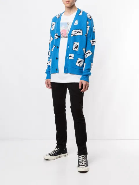 AMIRI pole-dance knit cardigan