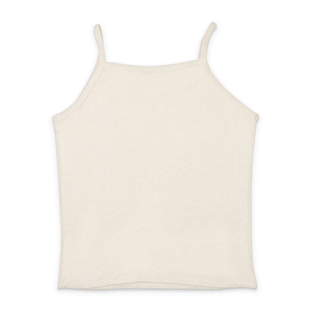 POINTELLE CREAM TANK