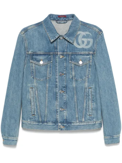 Gucci lasered Double G denim jacket