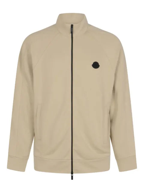 Moncler logo-patch zip-up sweatshirt