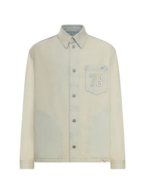 Golden Goose  work jacket in light sand-colored denim