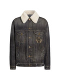 Dolce & Gabbana denim jacket with logo-patch