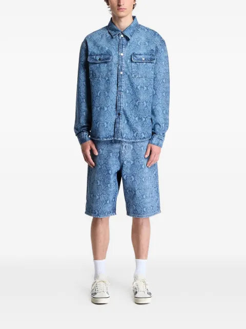 Daily Paper Snake Laser Rahul denim shirt shirt