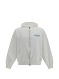 Balenciaga sketchy zip-up hoodie in white