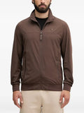 GUESS USA logo-patch zip-up jacket