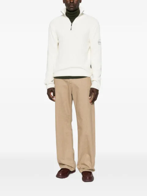 Murphy&Nye Fender ribbed-knit quarter-zip sweater