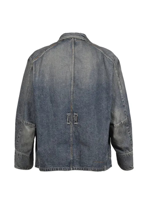 DAIRIKU stitched draping denim jacket