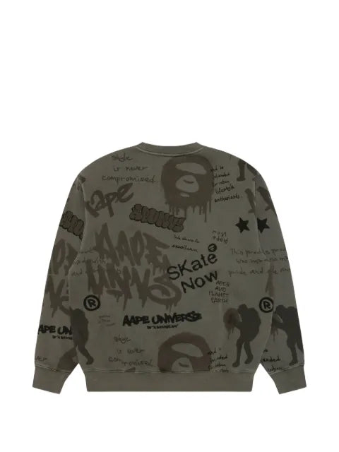 AAPE BY *A BATHING APE® graffiti-print sweater