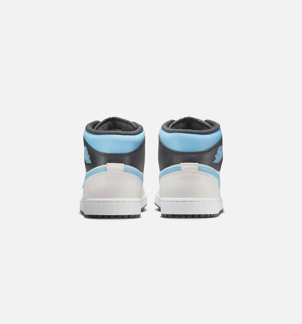 Air Jordan 1 Mid SE - Men's Lifestyle Sneaker (Summit White/Blue Chill/Black)