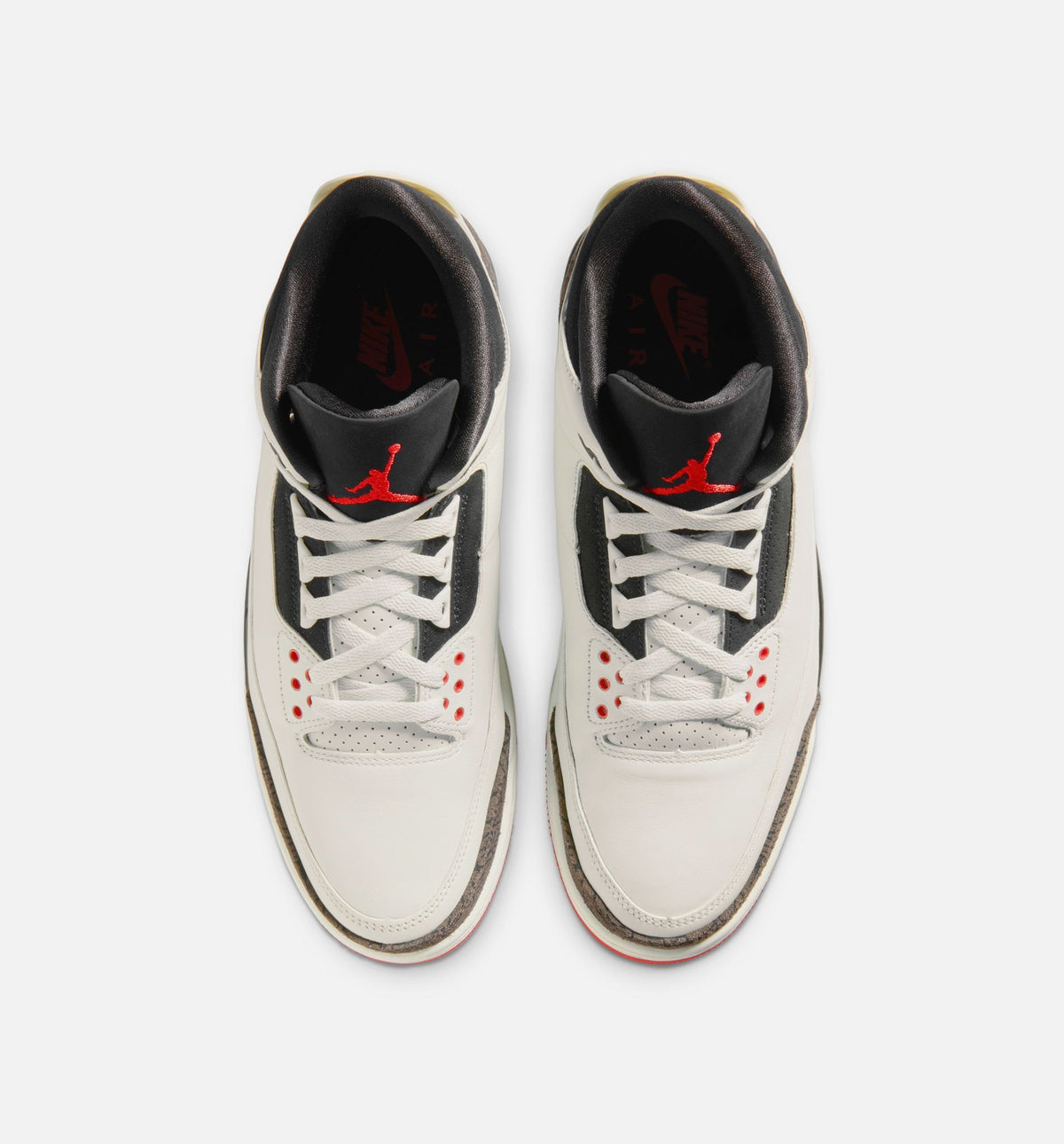 Air Jordan 3 Retro Sail and University Red Men's Shoes - Sail/Black/University Red/Pale Ivory
