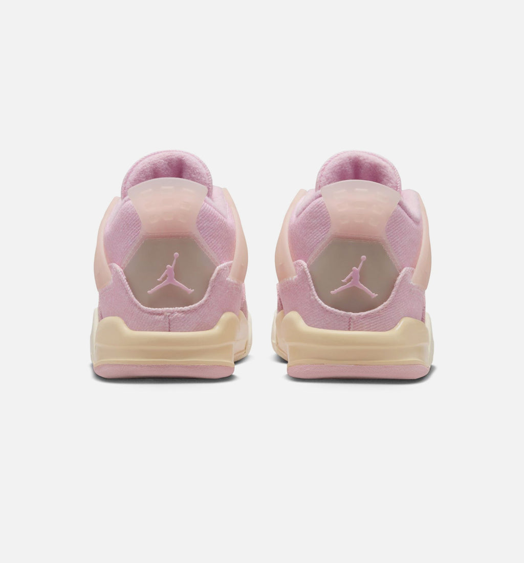 Air Jordan 4 Retro Pink Pearl & Iced Carmine – Infant & Toddler Lifestyle Shoe | Iced Carmine/Coconut Milk/Anthracite/Muslin/Pinksicle