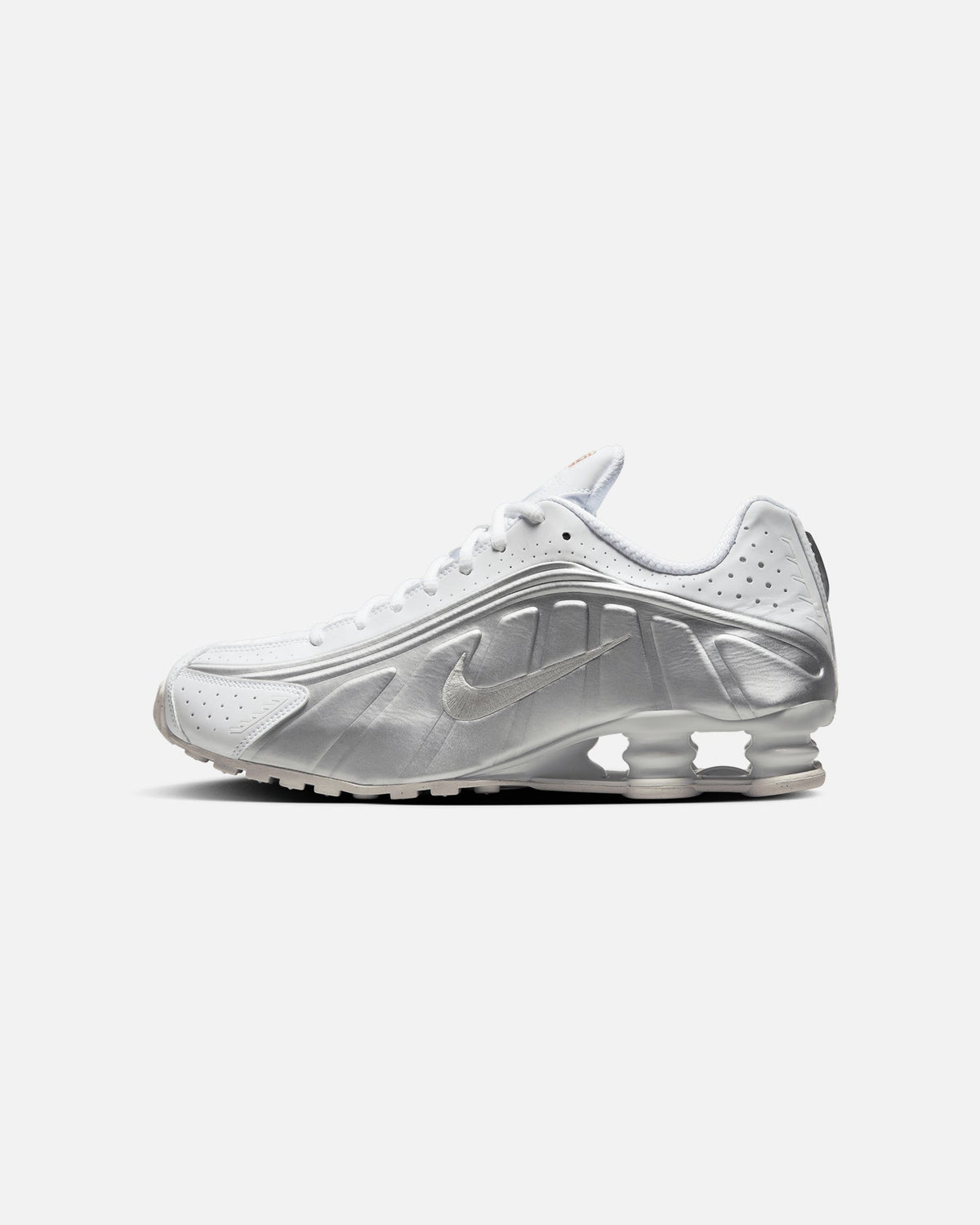 Nike Shox R4 White/Metallic Silver