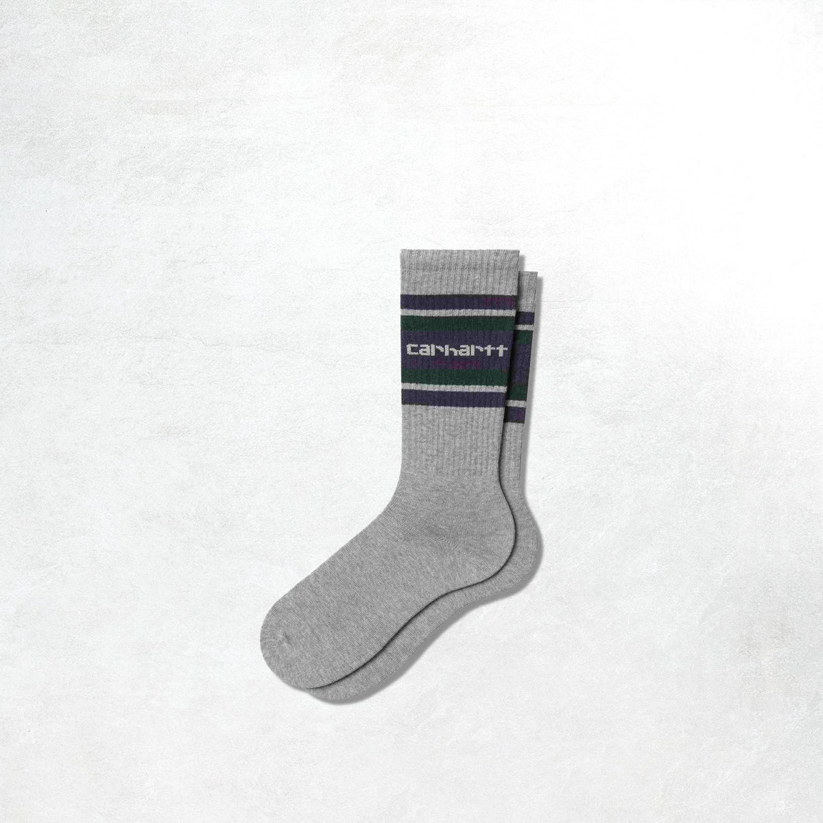 Carhartt WIP Connors Socks: Grey Heather / Lokers / Dark Fir