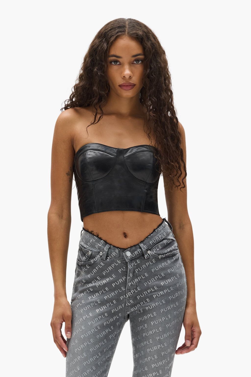 Leather Tube Top