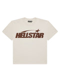 Hellstar Classic T-Shirt Gel Print White/Brown