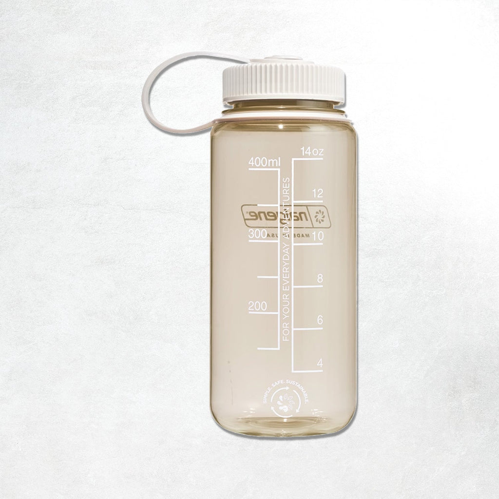 Nalgene 1L Wide Mouth Tritan Sustain Water Bottle: Monochrome COTTON