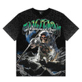 Mixed Emotion Skeleton Astronaut Rhinestone Retro Tee