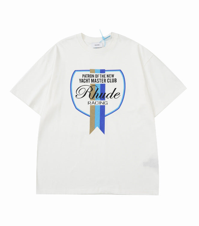 Rhude Vintage Sunset Coconut Tree Graphic Oversized Tee Streetwear