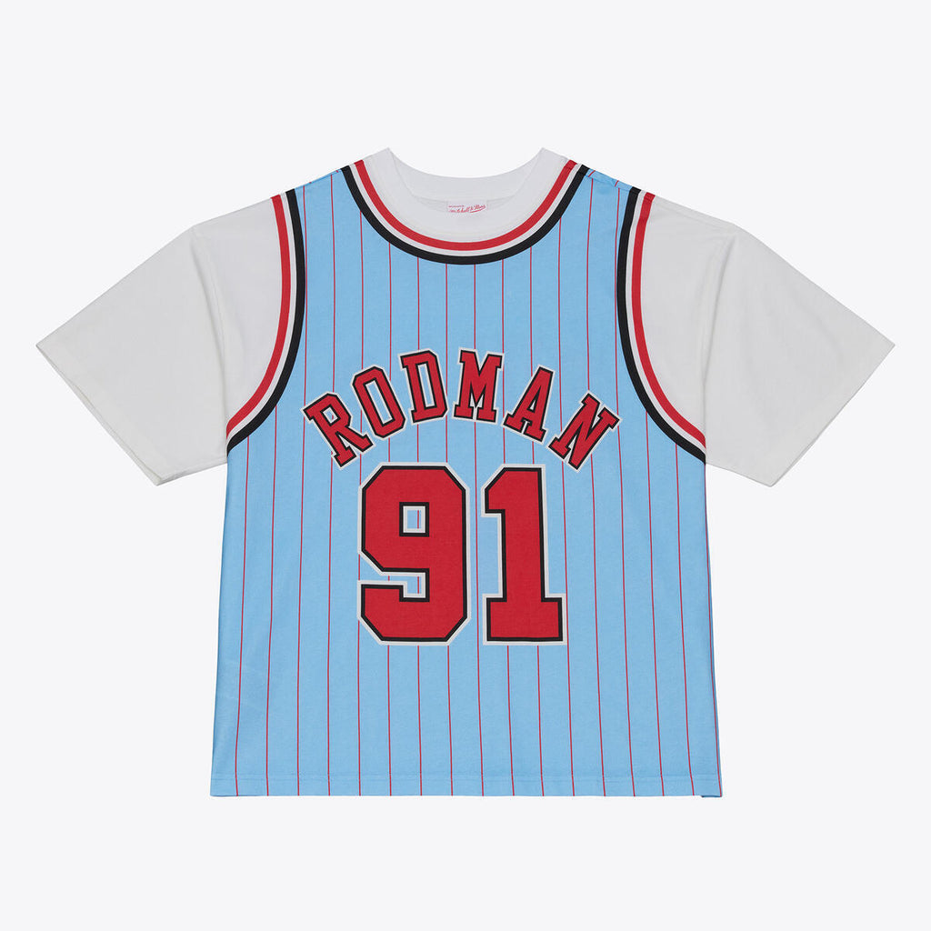 M&N NBA Chicago Bulls 1995 Dennis Rodman Best In Class Short Sleeve Jersey Tee