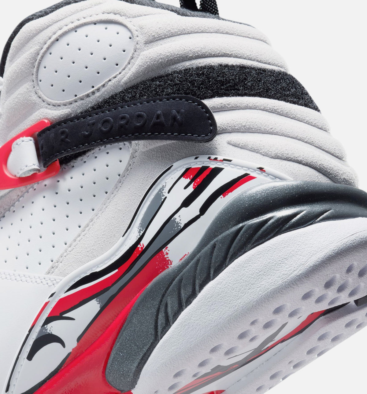 Air Jordan 8 Retro White and True Red Men's Lifestyle Shoe