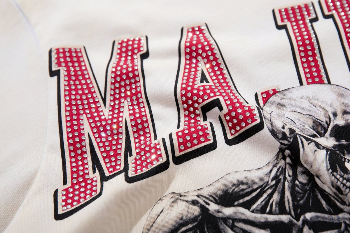 MAJESTIK Skeleton Boxing Graphic T-Shirt