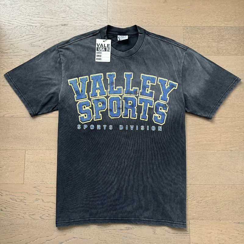 VALE USA Sports Division Graphic T-Shirt - Charcoal