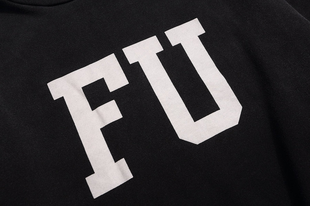 Fear of God FU Graphic Black Hoodie