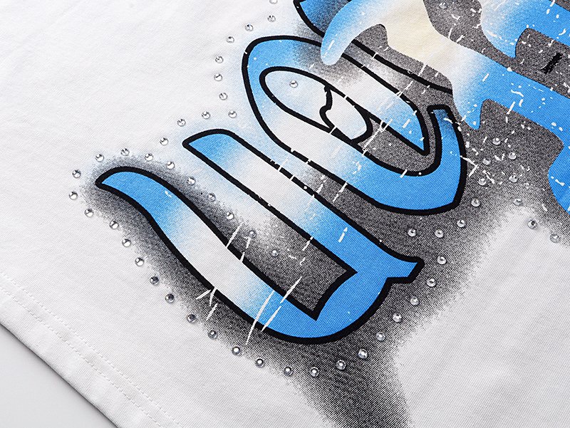 MIXED EMOTION Angel Rhinestone-Style Graphic T-Shirt