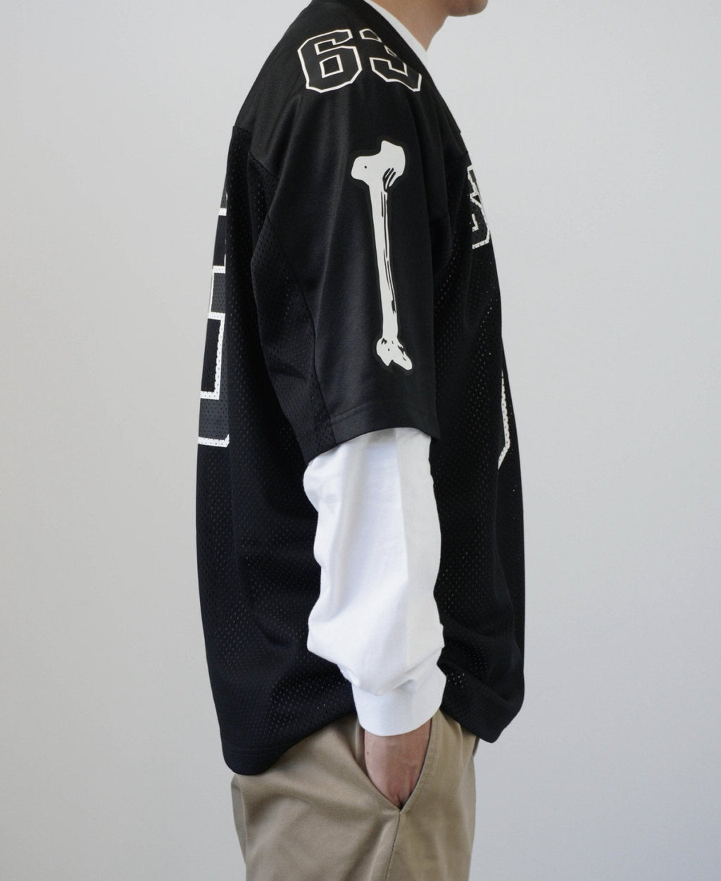 Supreme Number Graphic Mesh Football Jersey