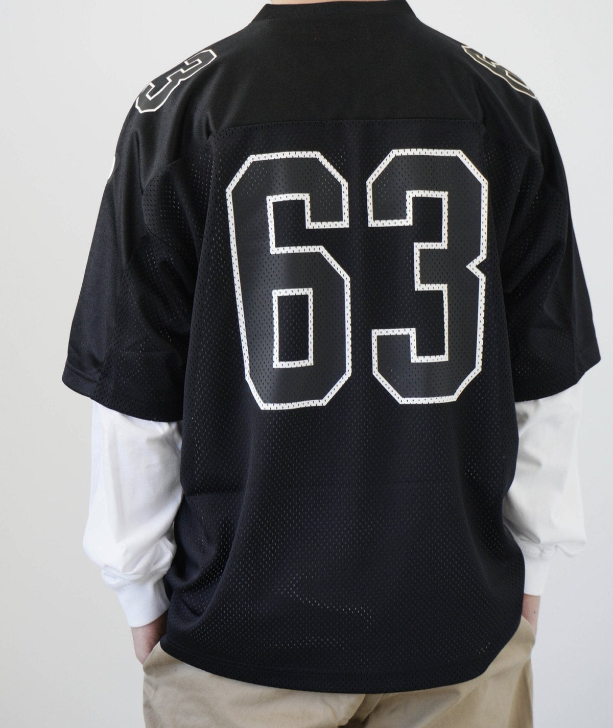 Supreme Number Graphic Mesh Football Jersey