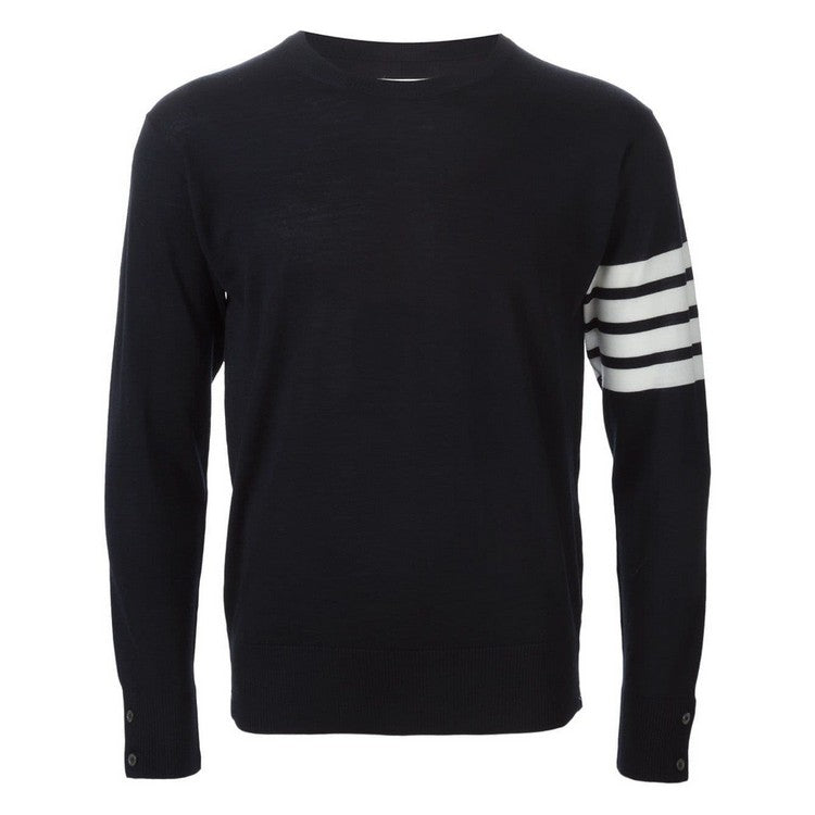 Classic Four-Bar Couples Wool Sweater - 100% Cotton Made in Japan | Thom Browne