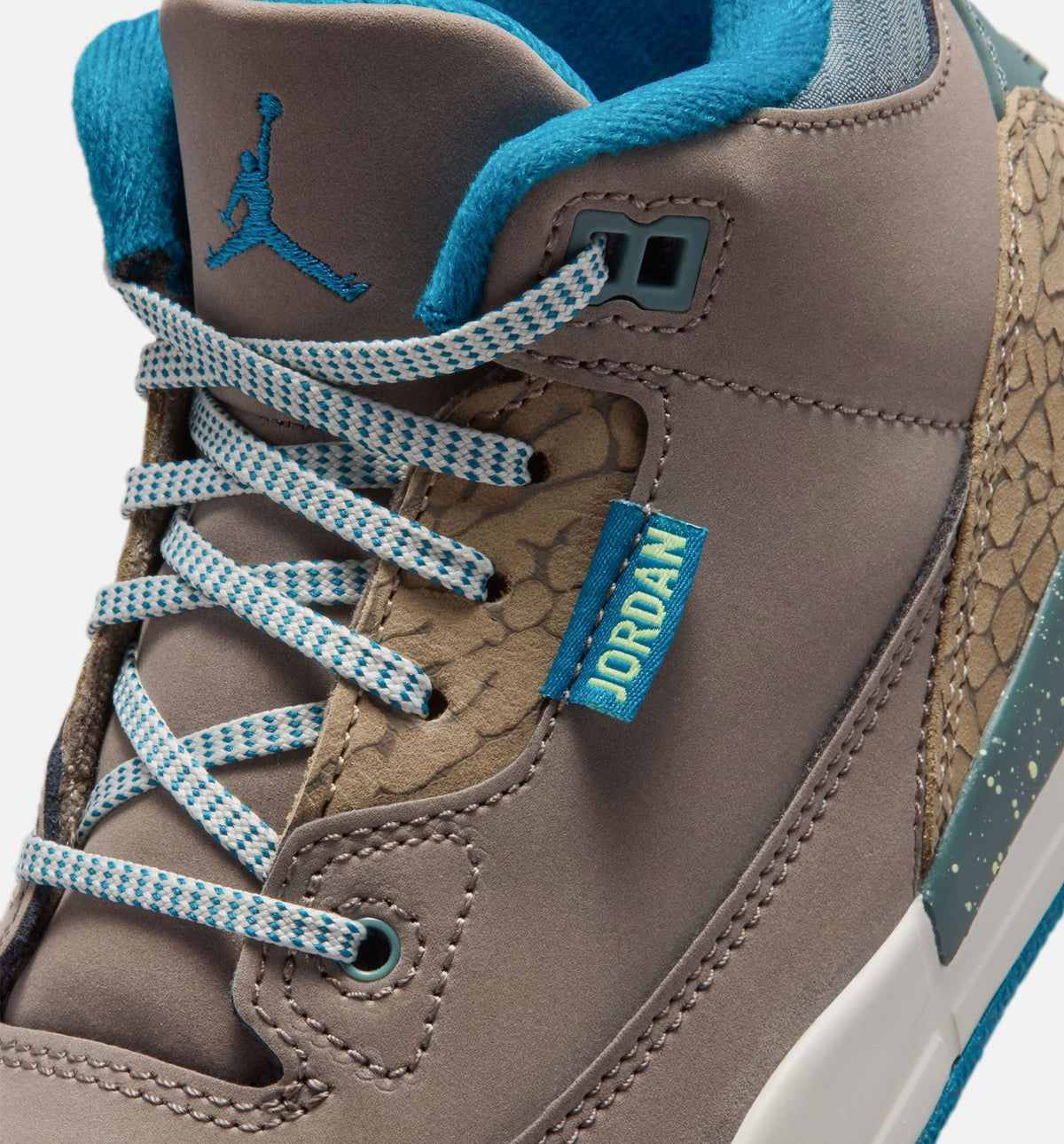 Air Jordan 3 Retro Olive Grey Preschool Lifestyle Shoe – Olive Grey/Green Abyss/Khaki/Sea Glass