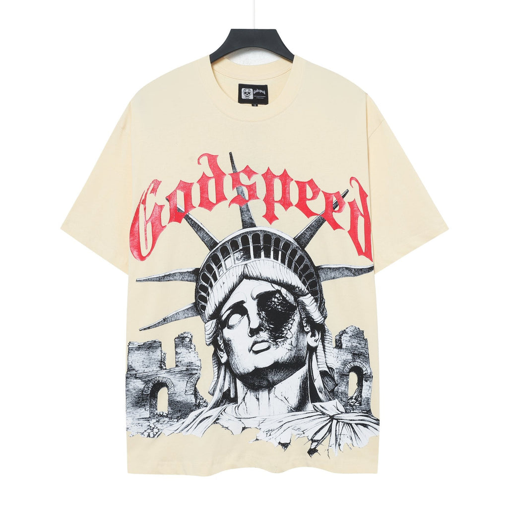 Godspeed Statue of Liberty Graphic T-Shirt