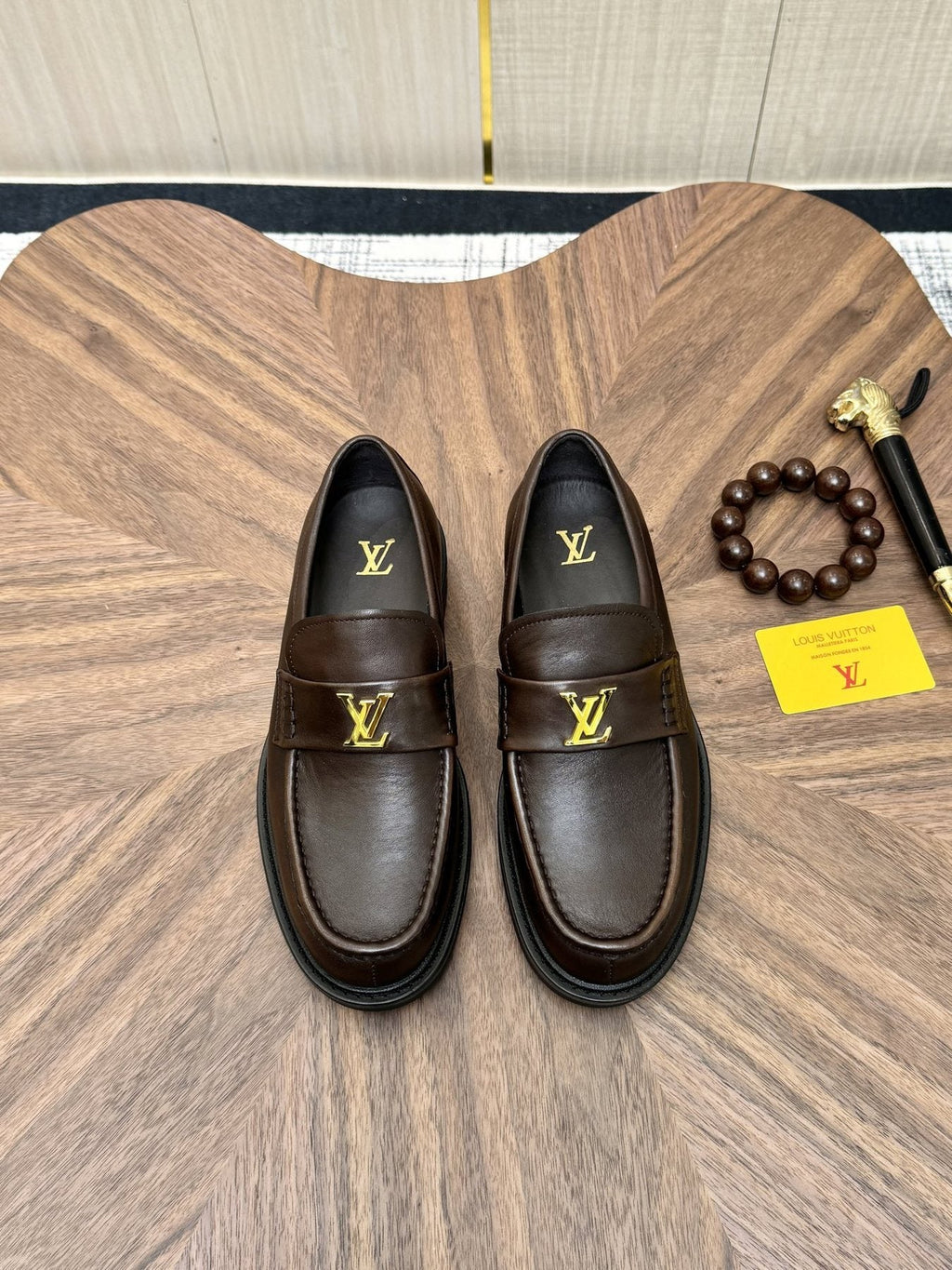 Louis Vuitton Men's Dark Brown Lug Sole Loafers