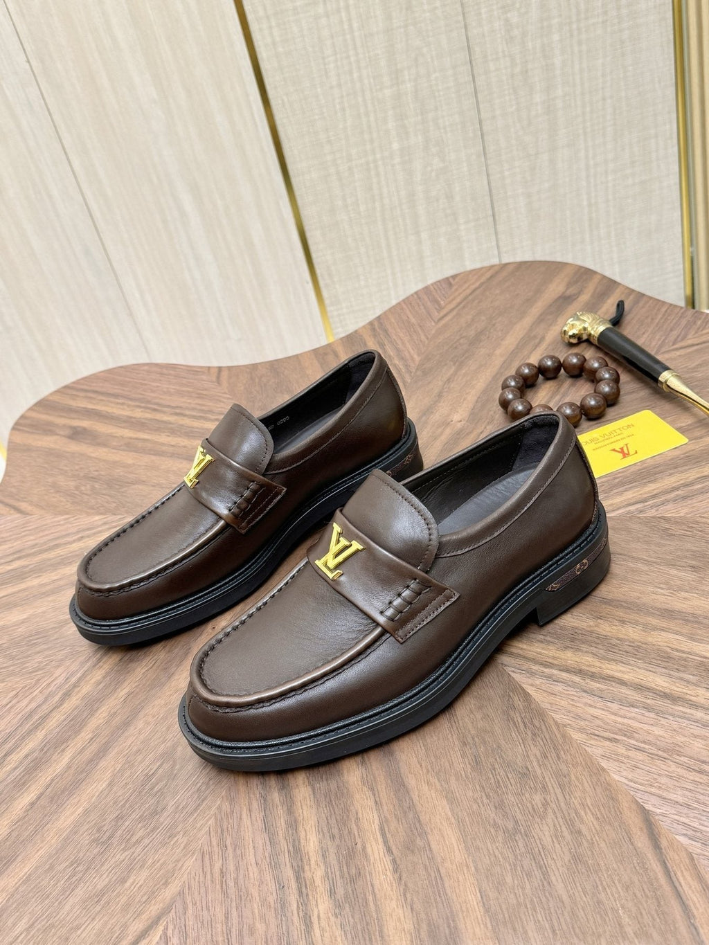 Louis Vuitton Men's Dark Brown Lug Sole Loafers