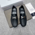 Versace Men's Black Bar Loafers