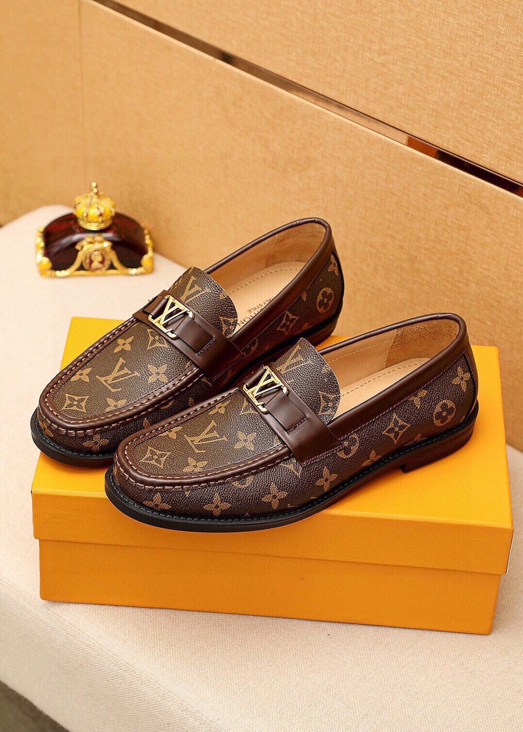Louis Vuitton Monogram Buckle Loafers - Moc-Toe Stitching