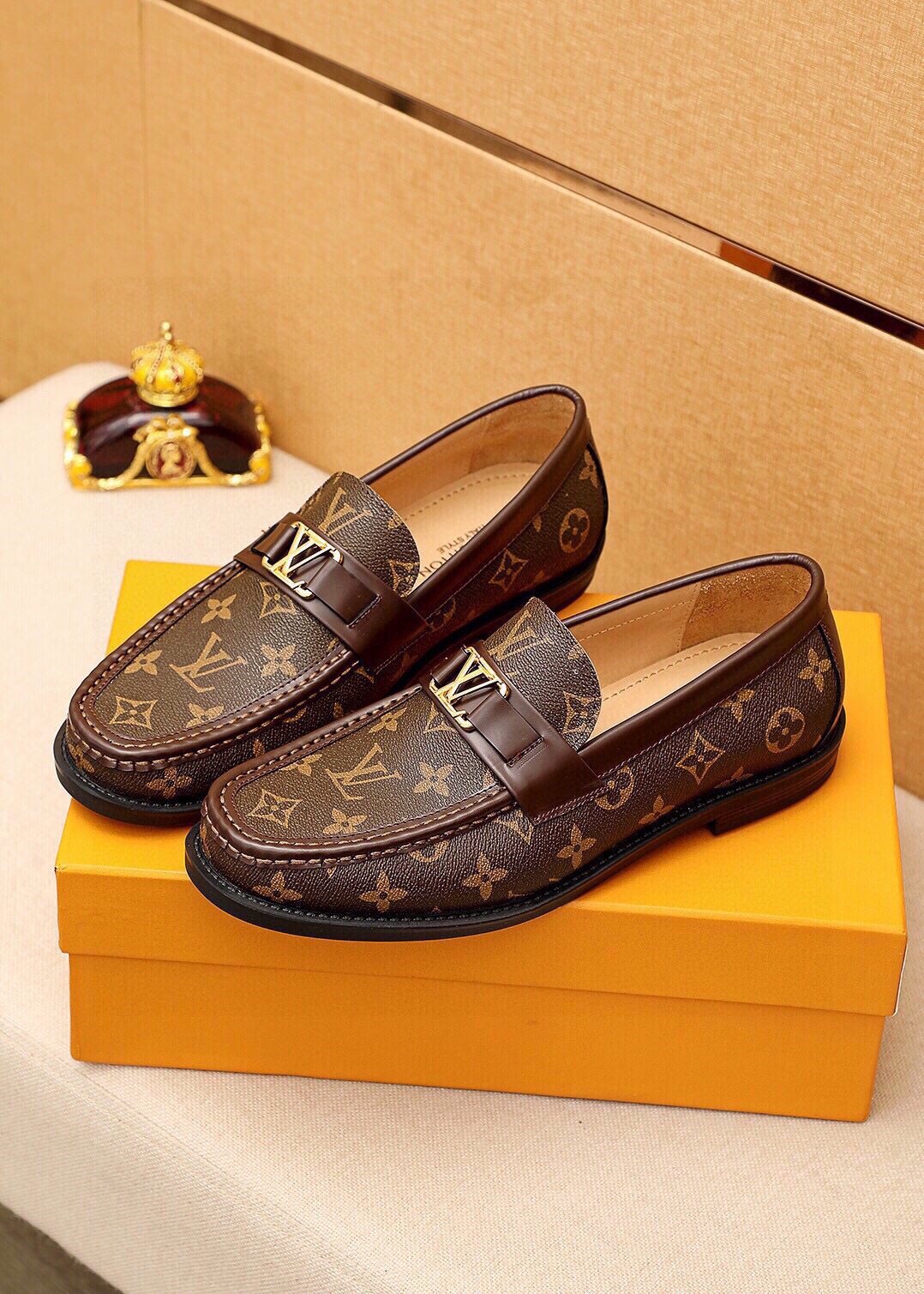 Louis Vuitton Monogram Buckle Loafers - Moc-Toe Stitching