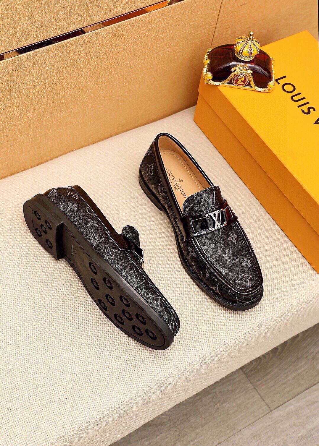 Louis Vuitton Monogram Buckle Loafers - Moc-Toe Stitching