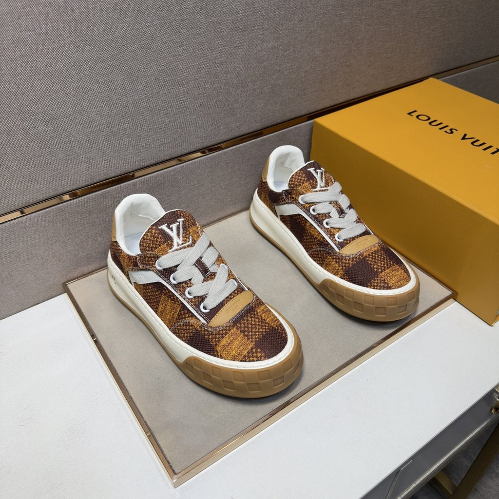 Louis Vuitton Men's Patterned Low-Top Sneakers - Rubber Outsole