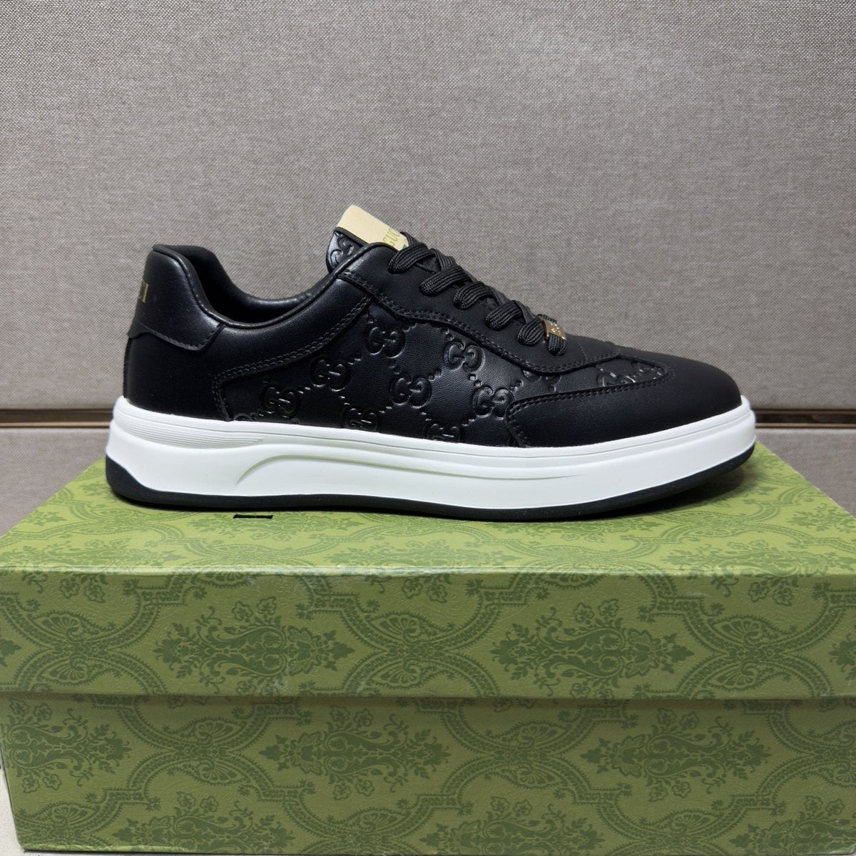 Gucci Men's Embossed Low-Top Sneakers