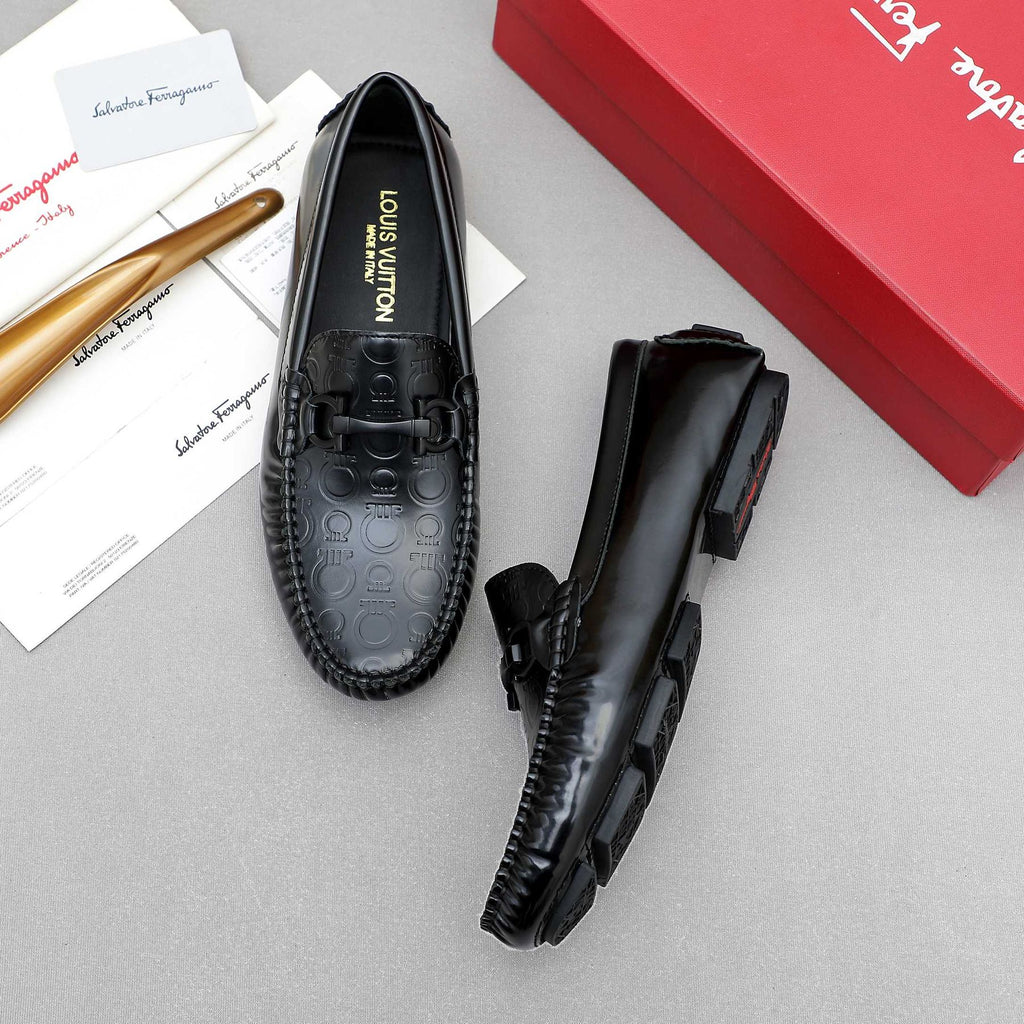 Ferragamo Metal-Bit Moc-Toe Loafers